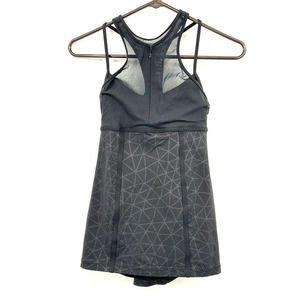 Lululemon size 4 Fresh in Mesh black bra tank luxtreme mesh‎ black silver